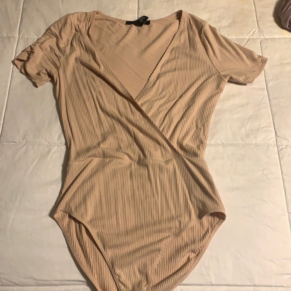 Forever21 deep v-neck body suit